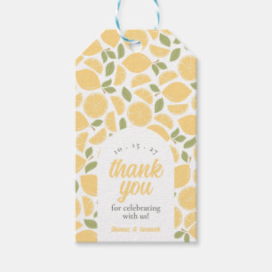 Lemons Bridal Shower or Wedding Personalised Gift Tags