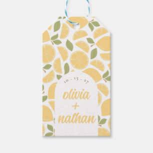 Lemons Bridal Shower or Wedding Personalised Gift Tags