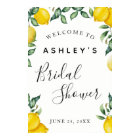 Lemons Bridal Shower welcome sign