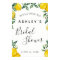 Lemons Bridal Shower welcome sign
