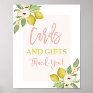 Lemons Cards and Gifts Shower sign