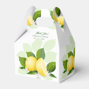 Lemons Citrus Fruit Botanical Favour Box