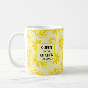 lemons citrus lemonade chef cute yellow coffee mug