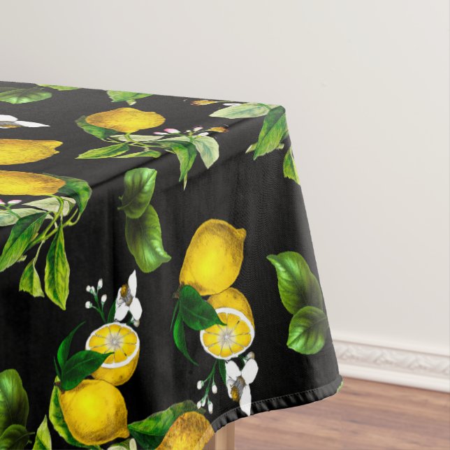 Lemons,citrus,mediterranean art      tablecloth (In Situ)