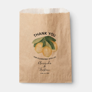 Lemons Citrus Thank You Favour Bag