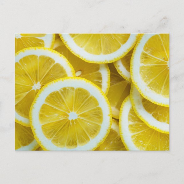Lemons Close-up Photo Postcard (Front)