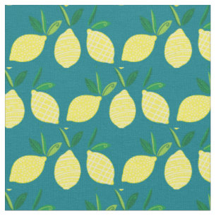 Lemons Cute Summer Fruit Fabric