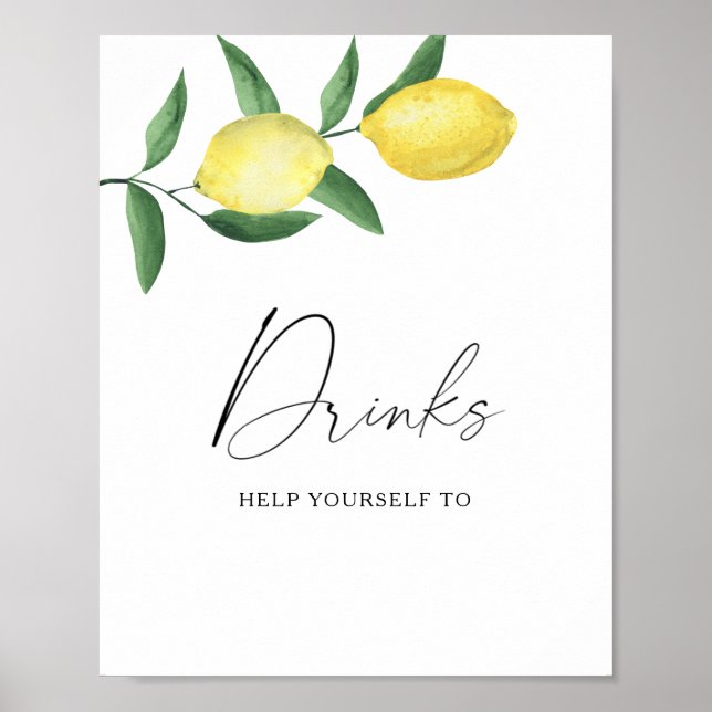 Lemons - Drinks  Poster (Front)