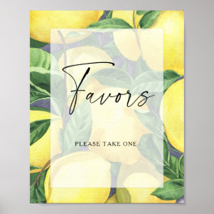 Lemons - Favours Poster