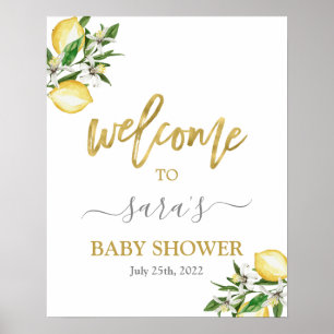 Lemons Floral Welcome sign