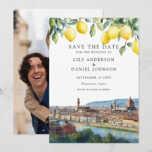 Lemons Florence Tuscany Italy Photo Wedding Save The Date