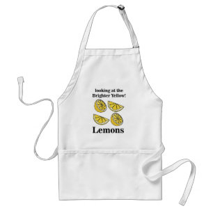 Lemons Fruit Looking At The Brighter Yellow Lemons Standard Apron