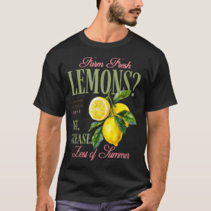 Lemons graphic vintage farm fresh aesthetic summer T-Shirt