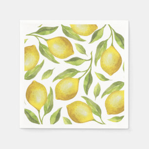 Lemons & Greenery PARTY Paper Napkin