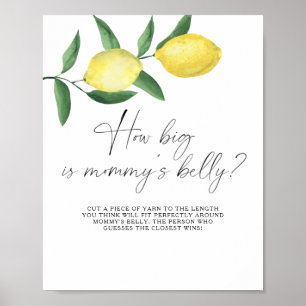 Lemons - how big is mummy's belly game  poster