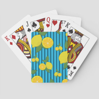 Lemons Illustration Playing Cards