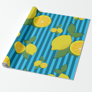 Lemons Illustration Wrapping Paper