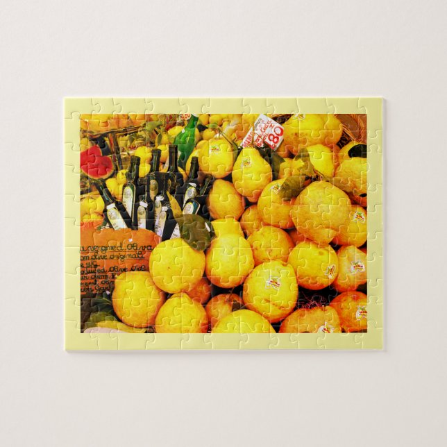 Lemons in Limone Italy Jigsaw Puzzle (Horizontal)