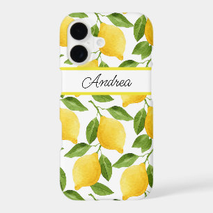 Lemons iPhone case monogrammed 