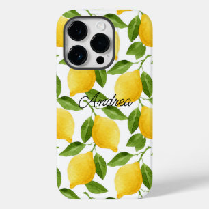 Lemons iPhone case monogrammed 