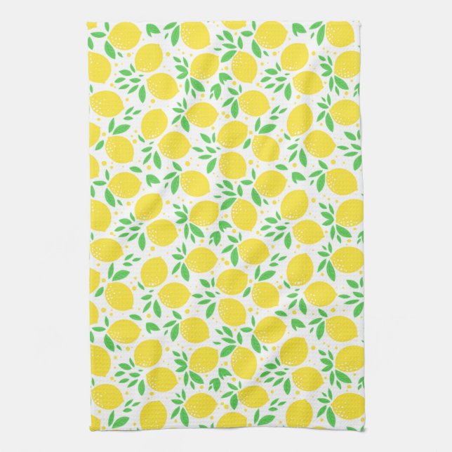 Lemons Kitchen Towel - Fresh Fruits (Vertical)