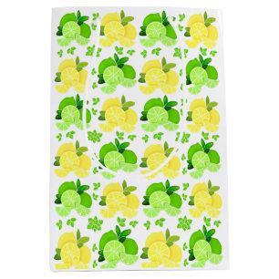 Lemons lime lemon lime slices sunny citrus medium gift bag