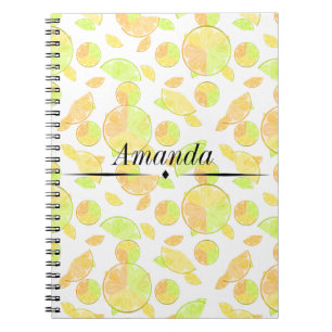 lemons lime orange slices fruit citrus nature notebook