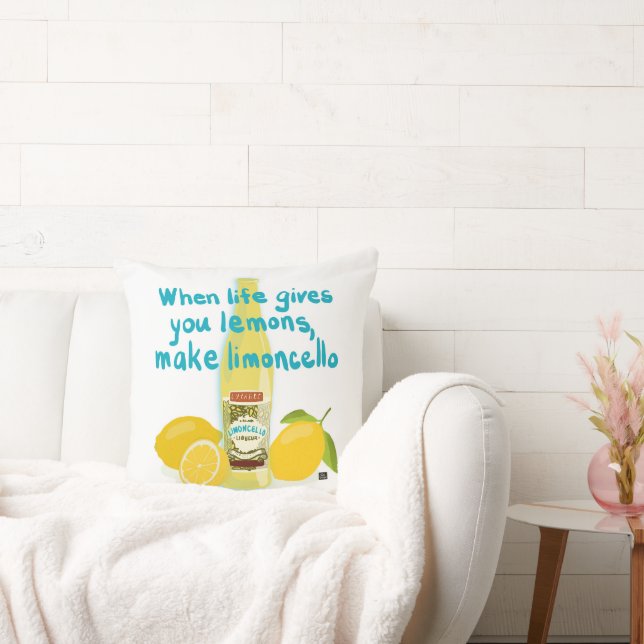 Lemons & Limoncello Cushion (Couch)