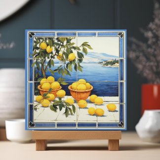 Lemons of Greece  Ceramic Tile