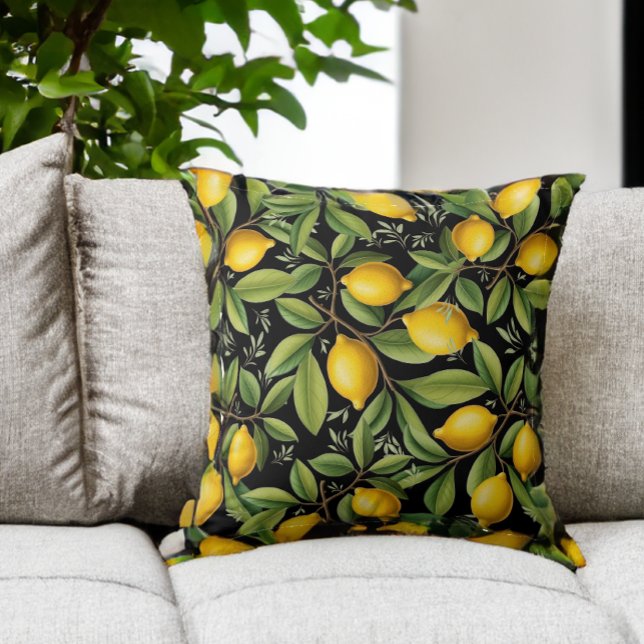 Lemons of the Amalfi Coast Elegant Cushion (Creator Uploaded)