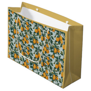 Lemons on Branches Large Gift Bag