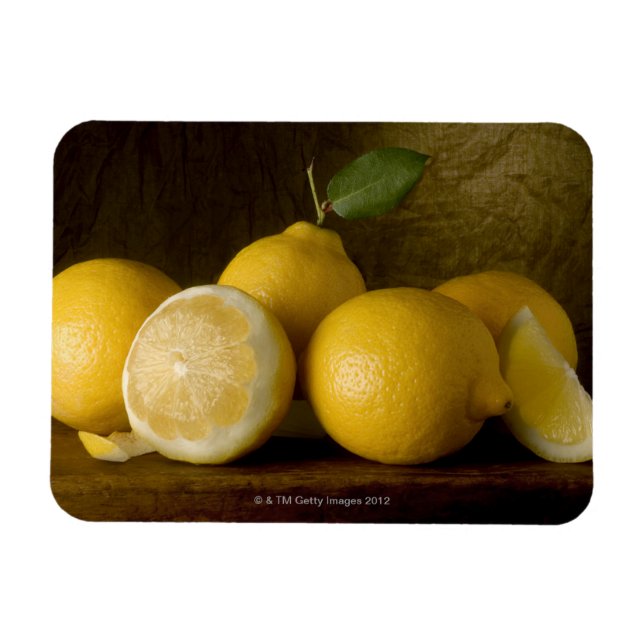 lemons on wood magnet (Horizontal)