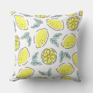 Lemons Outdoor Pillow