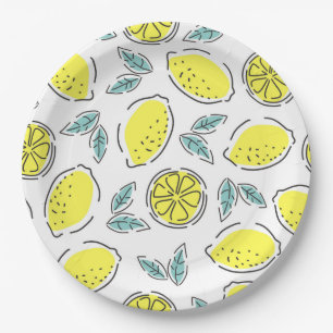 Lemons Paper Plate