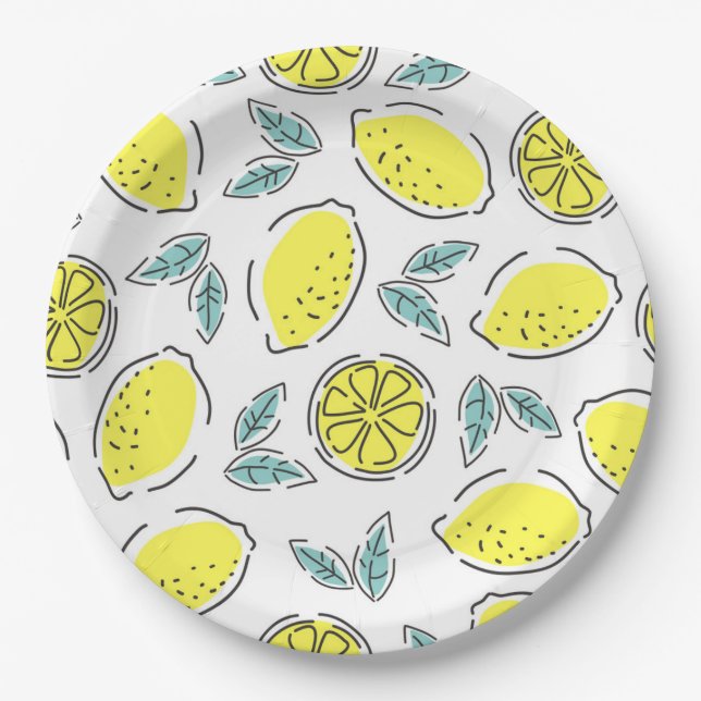 Lemons Paper Plate (Front)