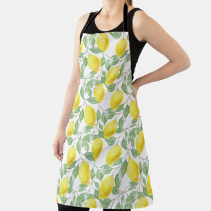 Lemons Pattern Apron