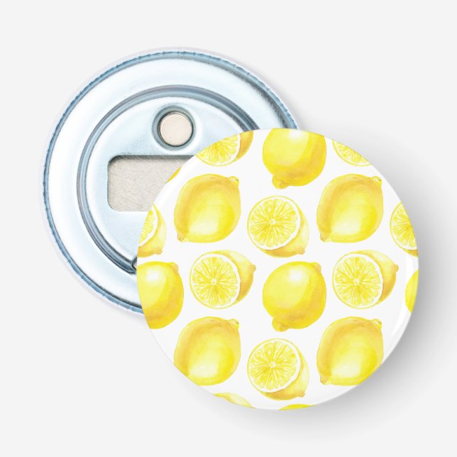 Lemons pattern design bottle opener (Front)
