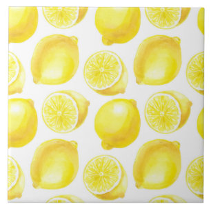 Lemons pattern design ceramic tile
