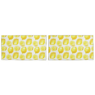 Lemons pattern design pillowcase