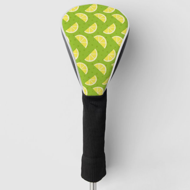 Lemons Pattern Golf Head Cover (Front)