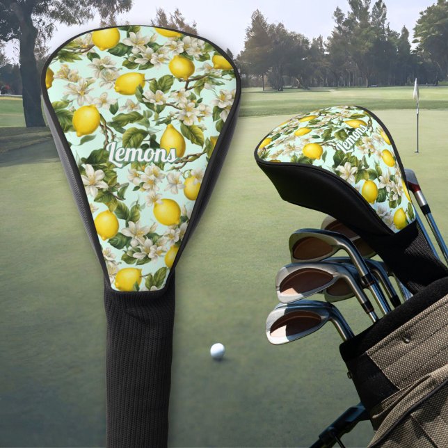 Lemons Pattern Golf Head Cover (Creator Uploaded)