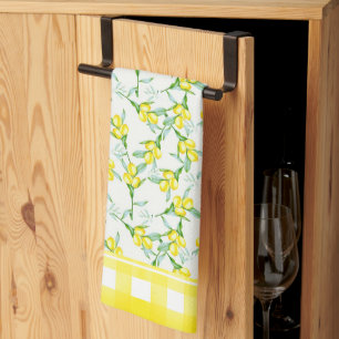 Lemons pattern  kitchen towel
