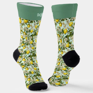 Lemons Pattern Socks