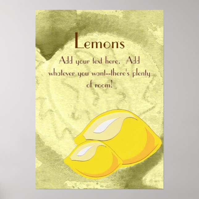 Lemons Poster (Front)