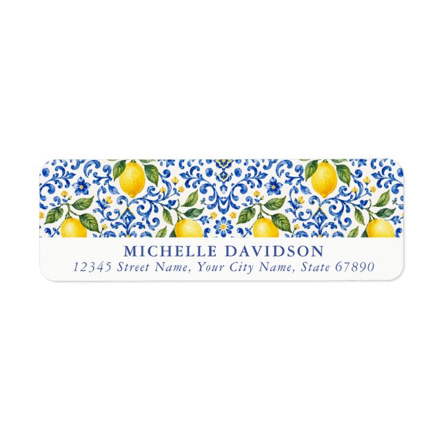 Lemons Return Address Labels (Front)
