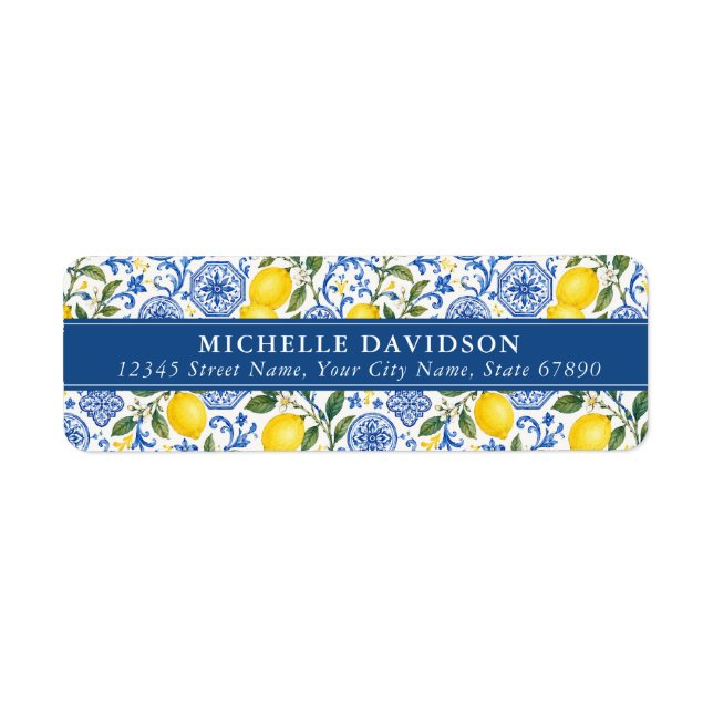 Lemons Return Address Labels (Front)
