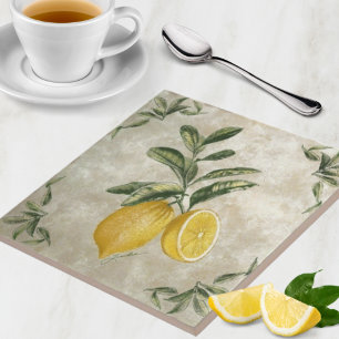 Lemons Rustic Ceramic Tile