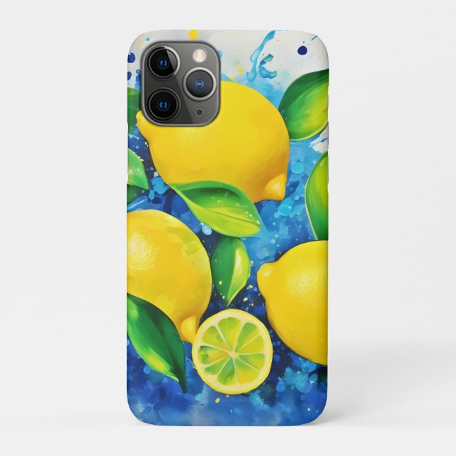 Lemons Splash of Colour Case-Mate iPhone Case (Back)