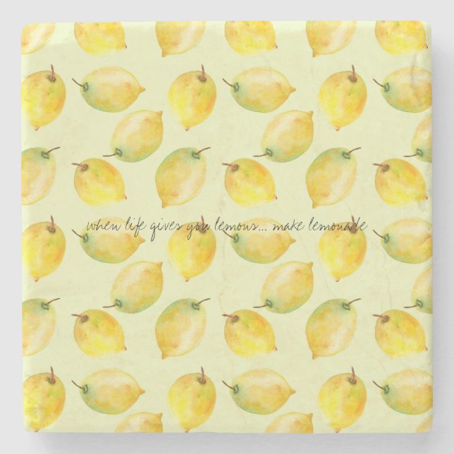 Lemons Stone Coaster (Front)
