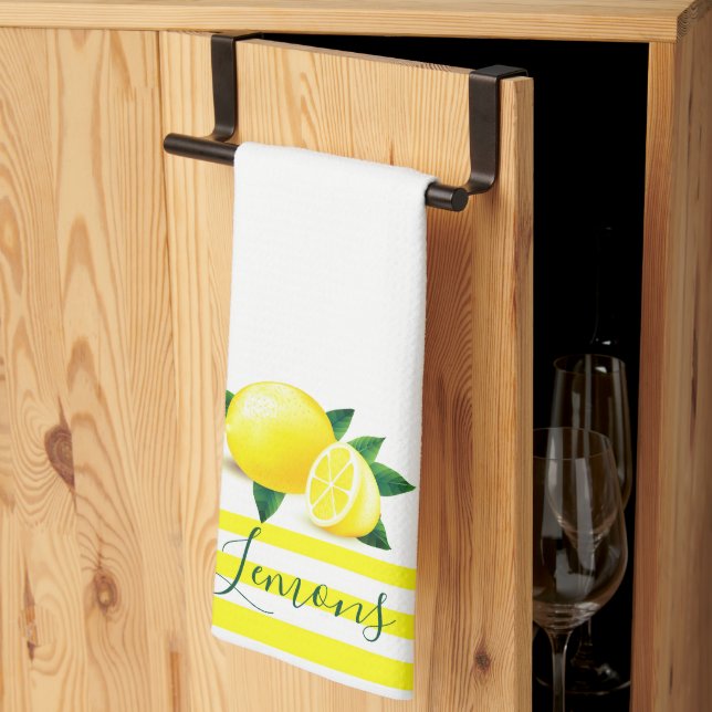 Lemons Tea Towel (Thirds Fold)